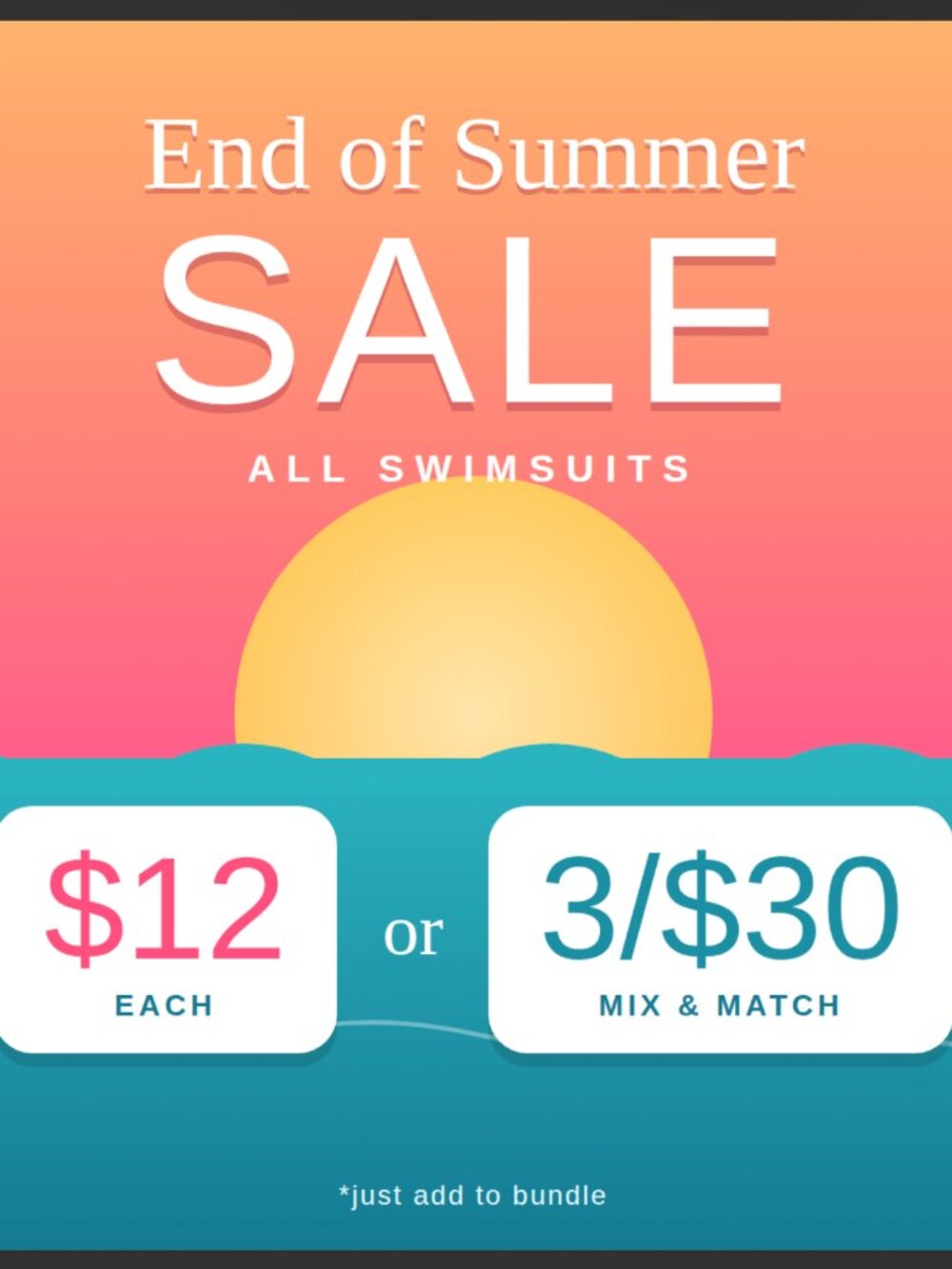 Summer Swimsuit Sale!